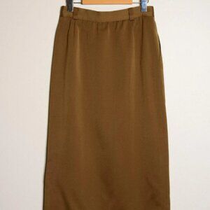 Vintage 80s Jobis Lined Pencil Midi Skirt